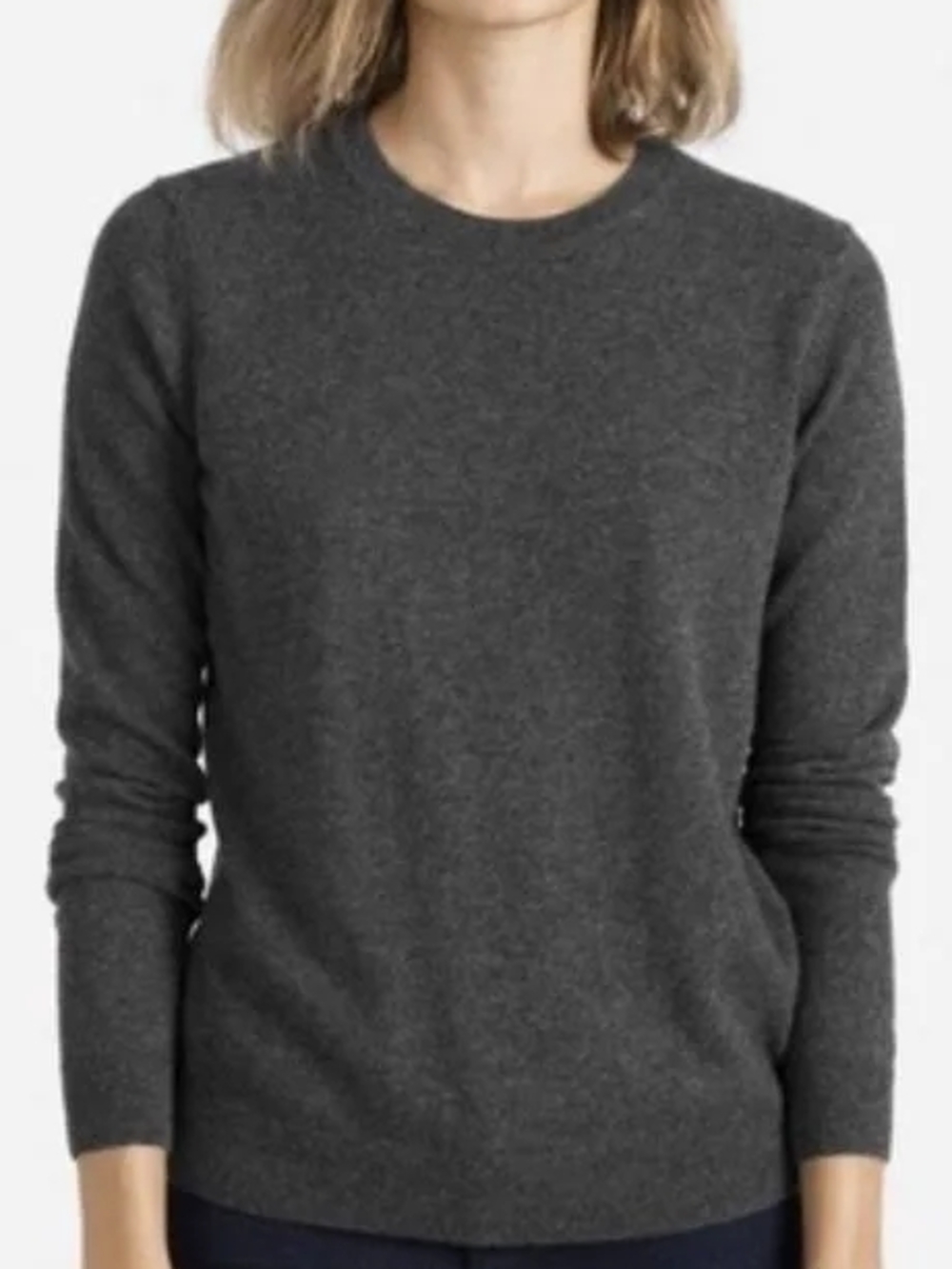 Everlane Cashmere Gray Crewneck Sweater